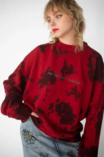 ROY reflect overjoy 타이다이 풀오버 레드