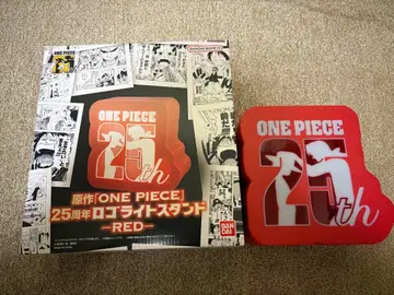 원작 [ ONE PIECE ] 25주년 로고 라이트 스탠드 RED