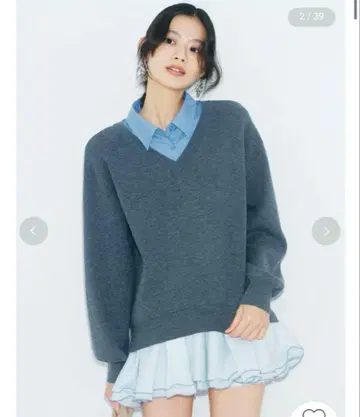 셔츠 도킹 프릴 미니 원피스