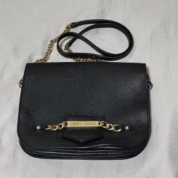 JIMMY CHOO 블랙 체인 숄더백