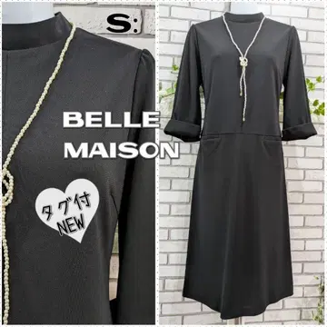 S: 새상품 관혼상제 원피스 / 벨메종 택 포함 스트레치 블랙