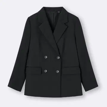 GU 더블 브레스트 자켓 Z 블랙