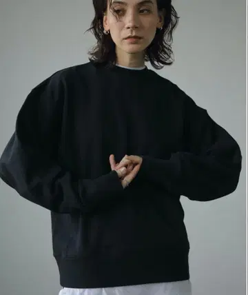 안누크 Oversize Sweat 오버 사이즈 맨투맨 블랙