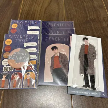SEVENTEEN 제일복권 캔뱃지 엽서 마그넷 버논