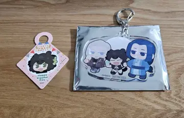 라오우전기 드링크 구매 혜택 아크릴 키링, 택 (핑크)