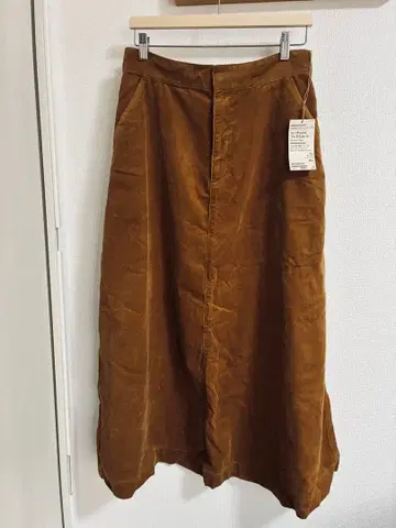 MUJI 코듀로이 플레어 롱 스커트