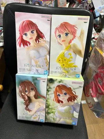 5등분의 신부 피규어 4점 세트 미사용