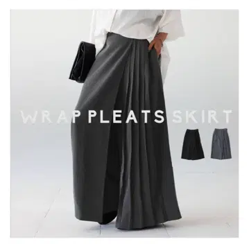 antiqua 안티카 하프 플리츠 카페 팬츠 그레이