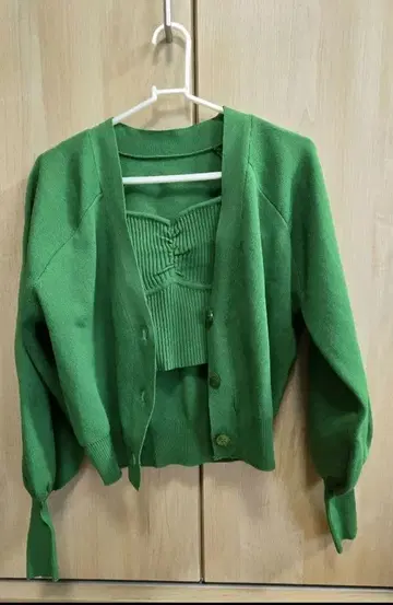 EVRIS 가디건 탱크탑 세트