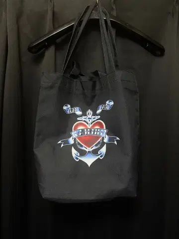 장 폴 고티에 프린트 블랙 2WAY 토트백