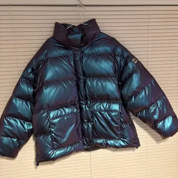 GAP 메탈릭 블루 다운 자켓 L 사이즈