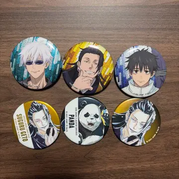 주술회전 캔뱃지 6개 세트