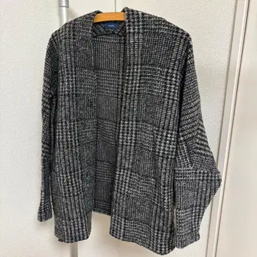 SHIPS 체크 오픈 프론트 자켓