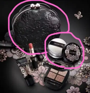 코스메 데콜테 이터널 블루밍 컬렉션 파우치와 루스 파우더