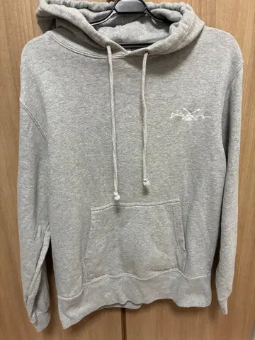 YouTube 엔드레스 그레이 후드 부착 후드티 자수 로고 부착