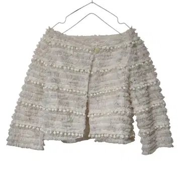 MATRIOCHKA 레이스 폼폼 볼레로 가디건 PINKHOUSE