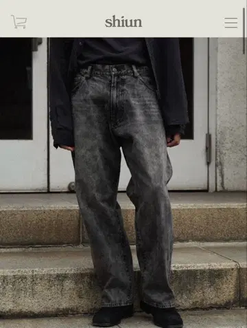 shiun 5P BLACK DENIM S 사이즈