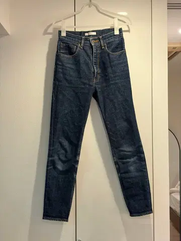 MOUSSY 다크 블루 스트레이트 데님