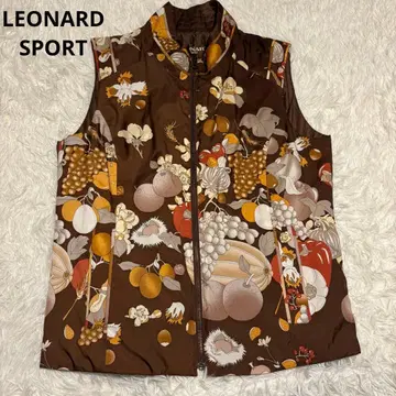 새상품급 LEONARD SPORT 리버서블 퀼팅 베스트 골프