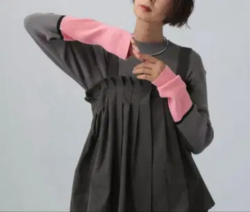 렙심 12게이지 소매 배색 풀오버