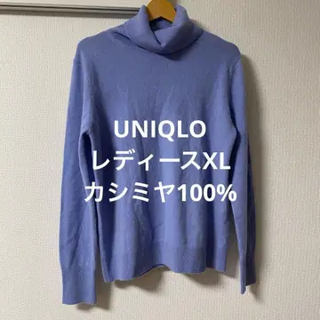 UNIQLO 여성용 캐시미어 100% 터틀넥 스웨터 XL