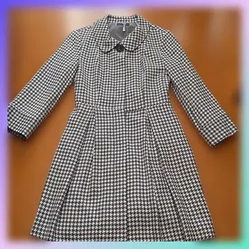 burlone  하운드투스 체크 패턴 가을/겨울 여성용 코트