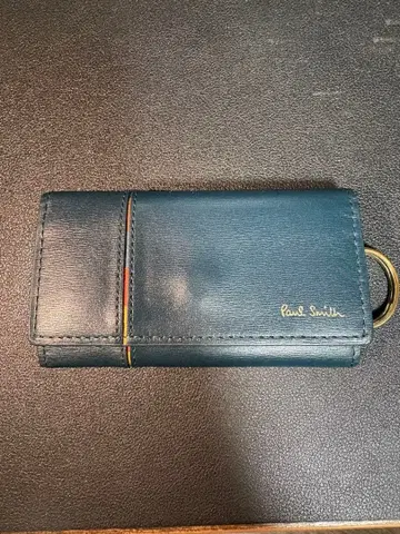 [ 대특가 ] Paul Smith 네이비 가죽 키케이스