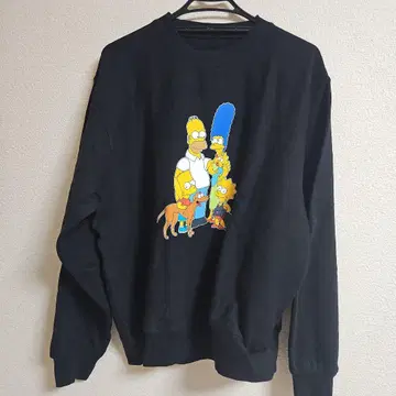 심슨 캐릭터 프린트 맨투맨