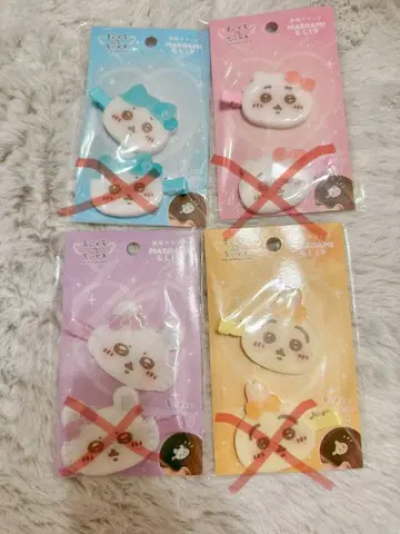 마법소녀 치이카와 (먼작귀) 헤어 클립 4개 세트