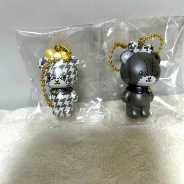 키티 모노크롬 걸리시 시크릿 마스코트 참 타이니 참 2개