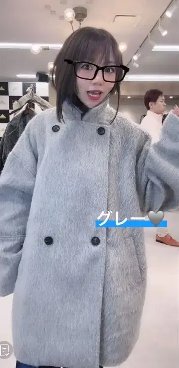 abitokyo 인기 완판 샤기 코트 새상품급