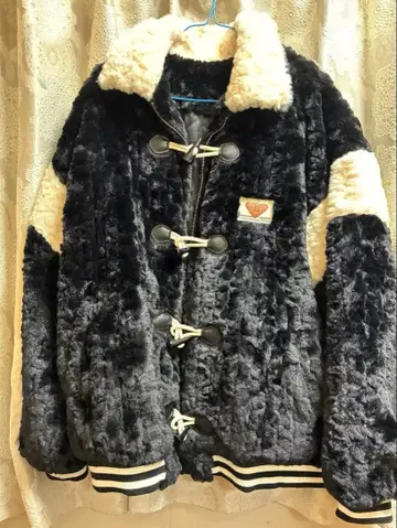 HOOK 플리스 보아 자켓 블랙 화이트