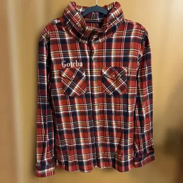 [ 당일 발송 ] Gotcha 플란넬 체크 플란넬 셔츠