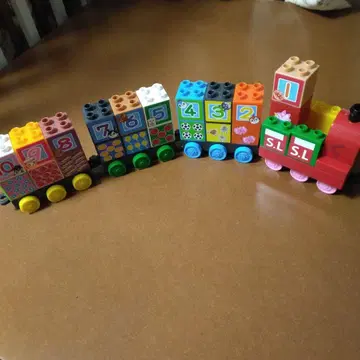 호빵맨 기차 블록 완구