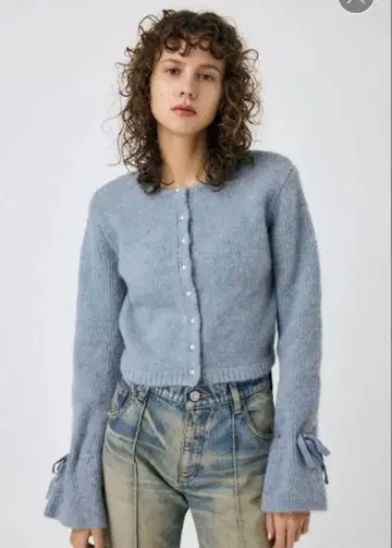 MOUSSY F/PEARL BUTTON 가디건