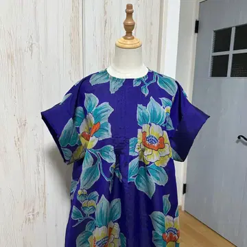 기모노 리메이크 명선에서 핀턱의 넉넉한 원피스