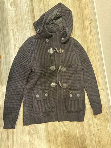 Bark 니트 더플 코트