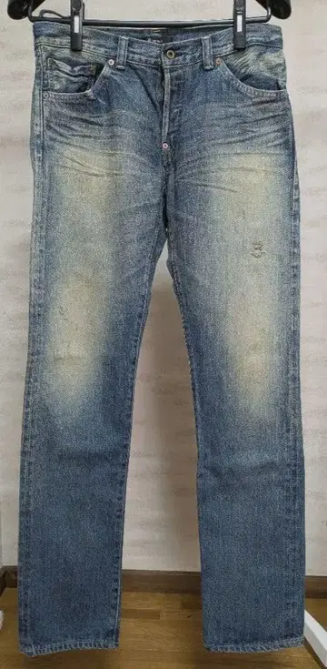 젬블 워셔블 데미지 가공 데님