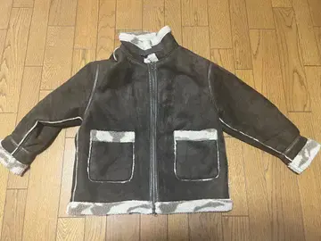 보아 플리스 자켓 브라운