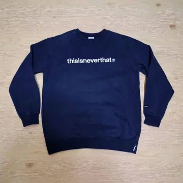 새상품급 thisisneverthat 맨투맨 트레이닝복 네이비 M