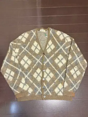60s 모헤어 가디건 아가일