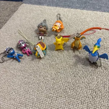 포켓몬 캐릭터 스트랩 피규어 8개 세트