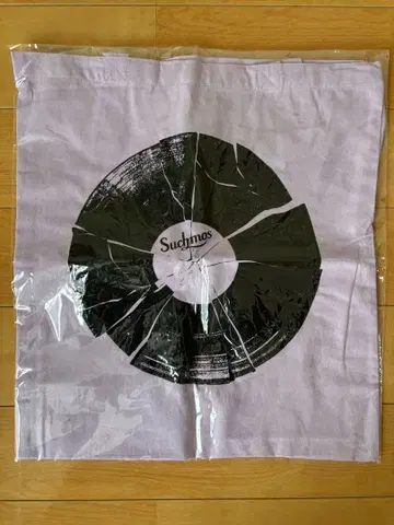 Suchmos 레코드 디자인 토트백 라벤더