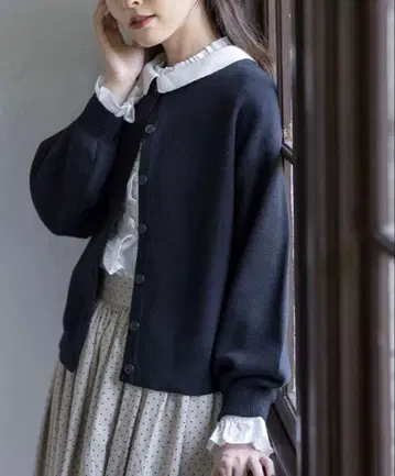 [ 유베시 x Samansa Mos2 ] 멀티WAY 니트 가디건 블랙