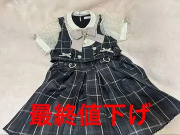 LIZLISA 셋업 체크 원피스 리즈리사