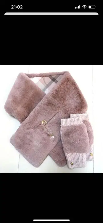 BLUE LABEL CRESTBRIDGE 머플러 티펫 장갑