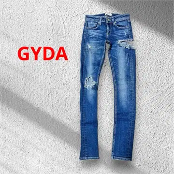 GYDA 제이 SIDE RIPPED 스키니 데님 팬츠