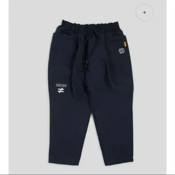 SEESEE WIDE TAPERED EASY PANTS NAVY L