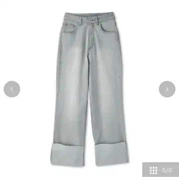 아베일 SUREVE x shoko 데님 팬츠 라이트 그레이 58cm
