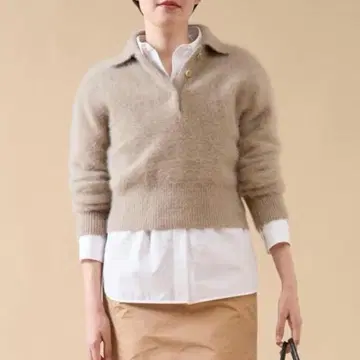 martinique 폭스 캐시미어 니트 폴로